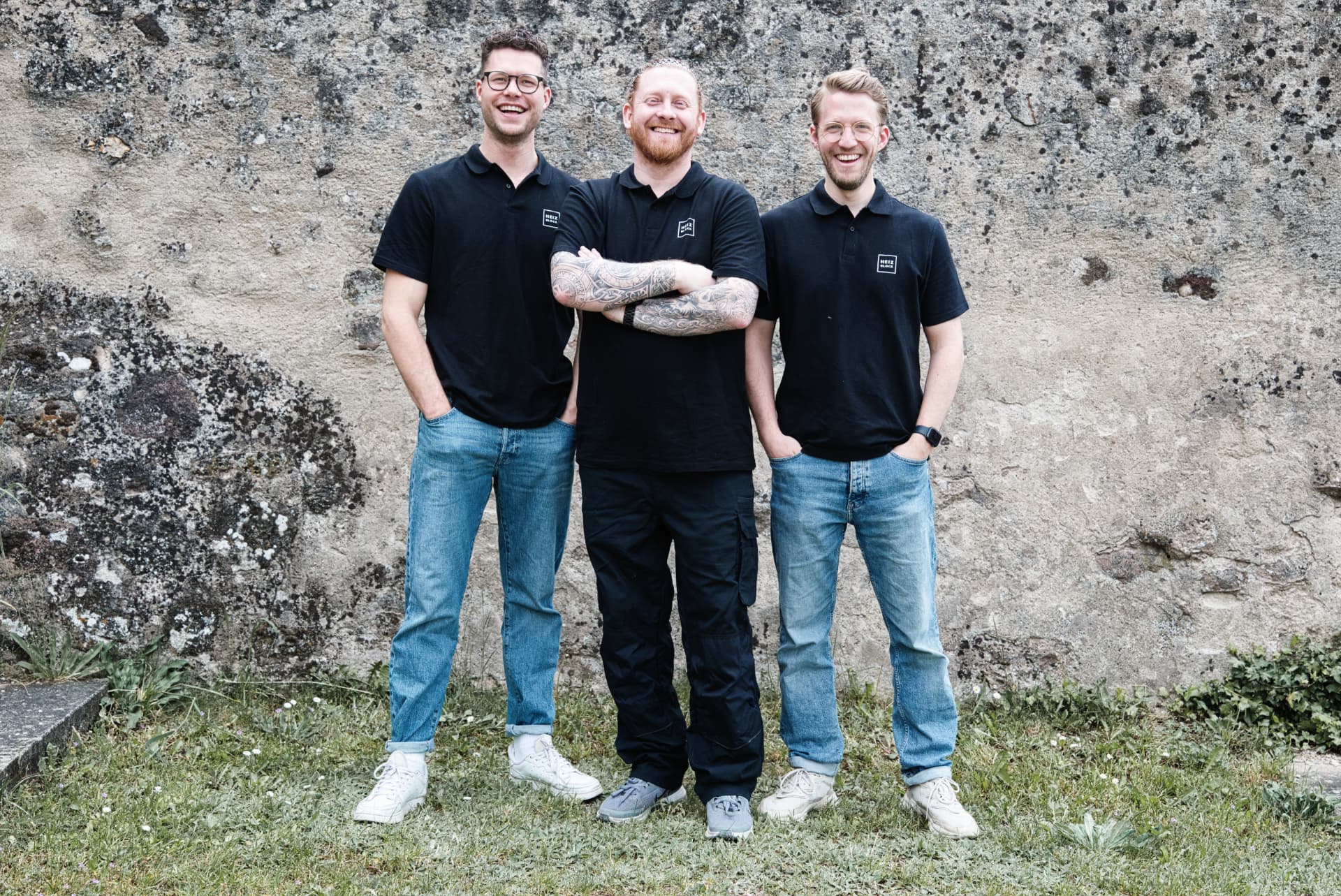 Das Heizblock-Team: Tobi, Tobi und Simon